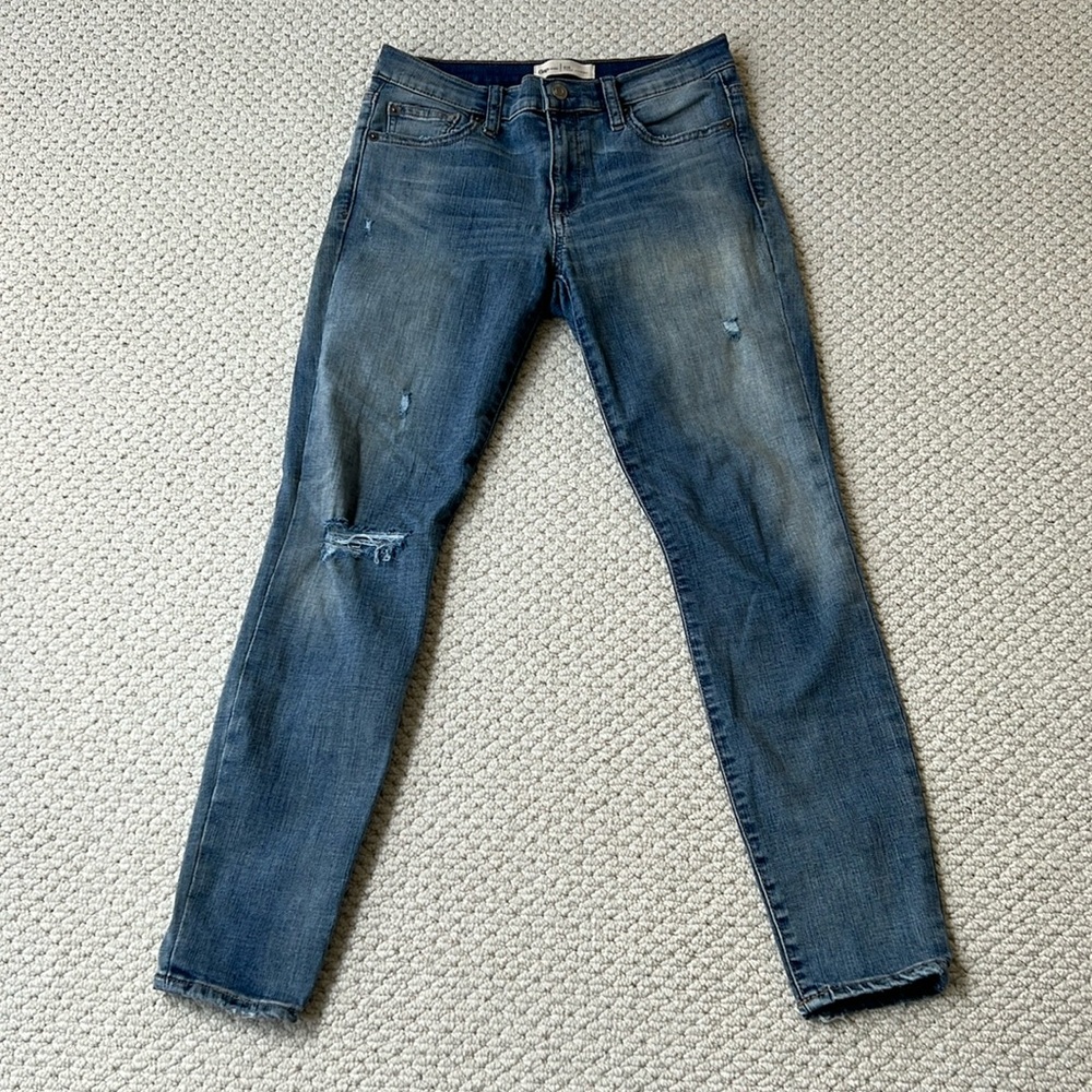 GAP Women's Distressed Skinny Jeans - Classic Blue